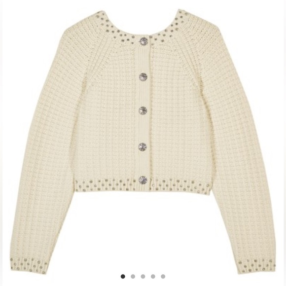 Designer sweater with Swarovski crystals. Can be worn two ways. - Picture 2 of 6